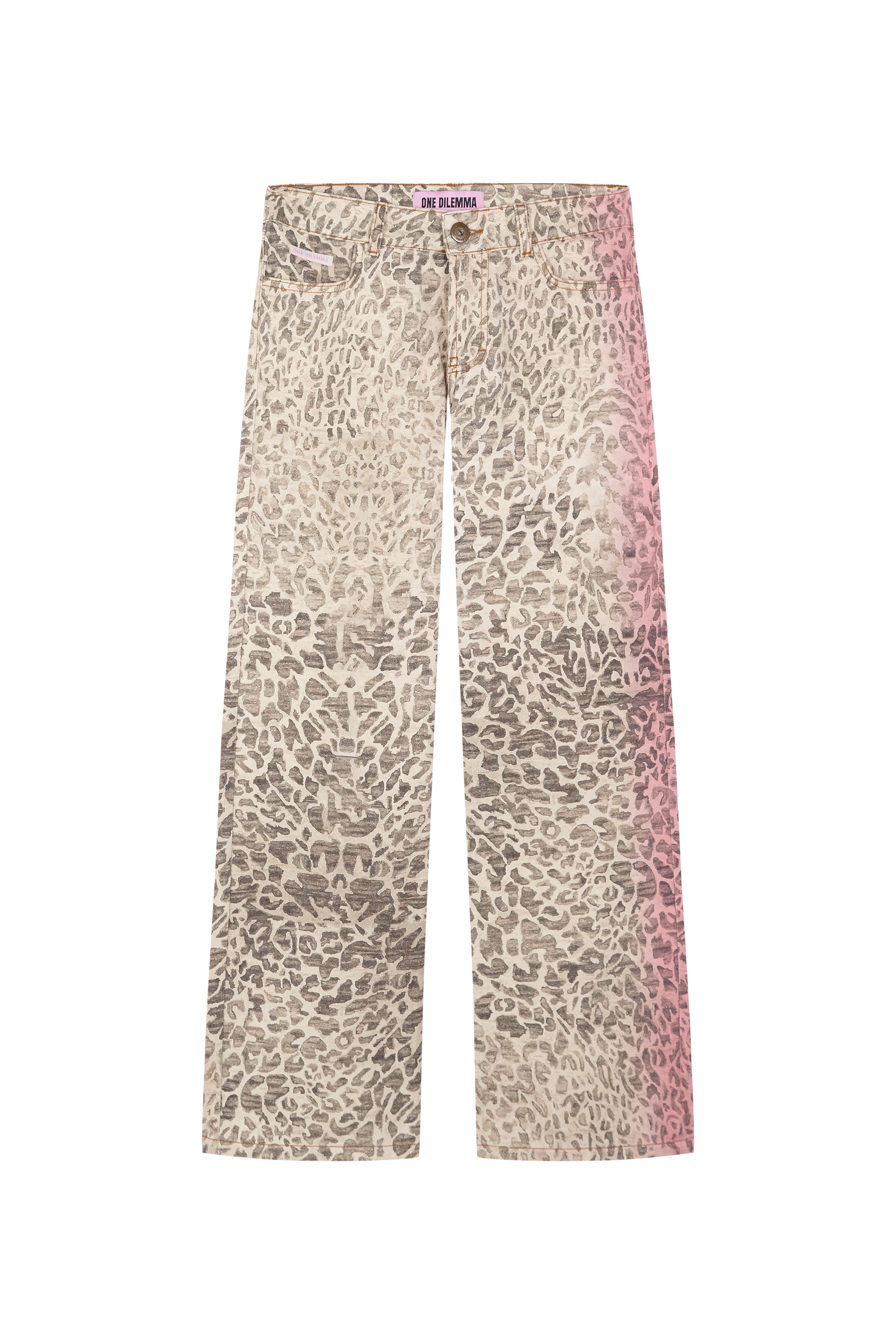 LEOPARD PINK FLASH JEANS