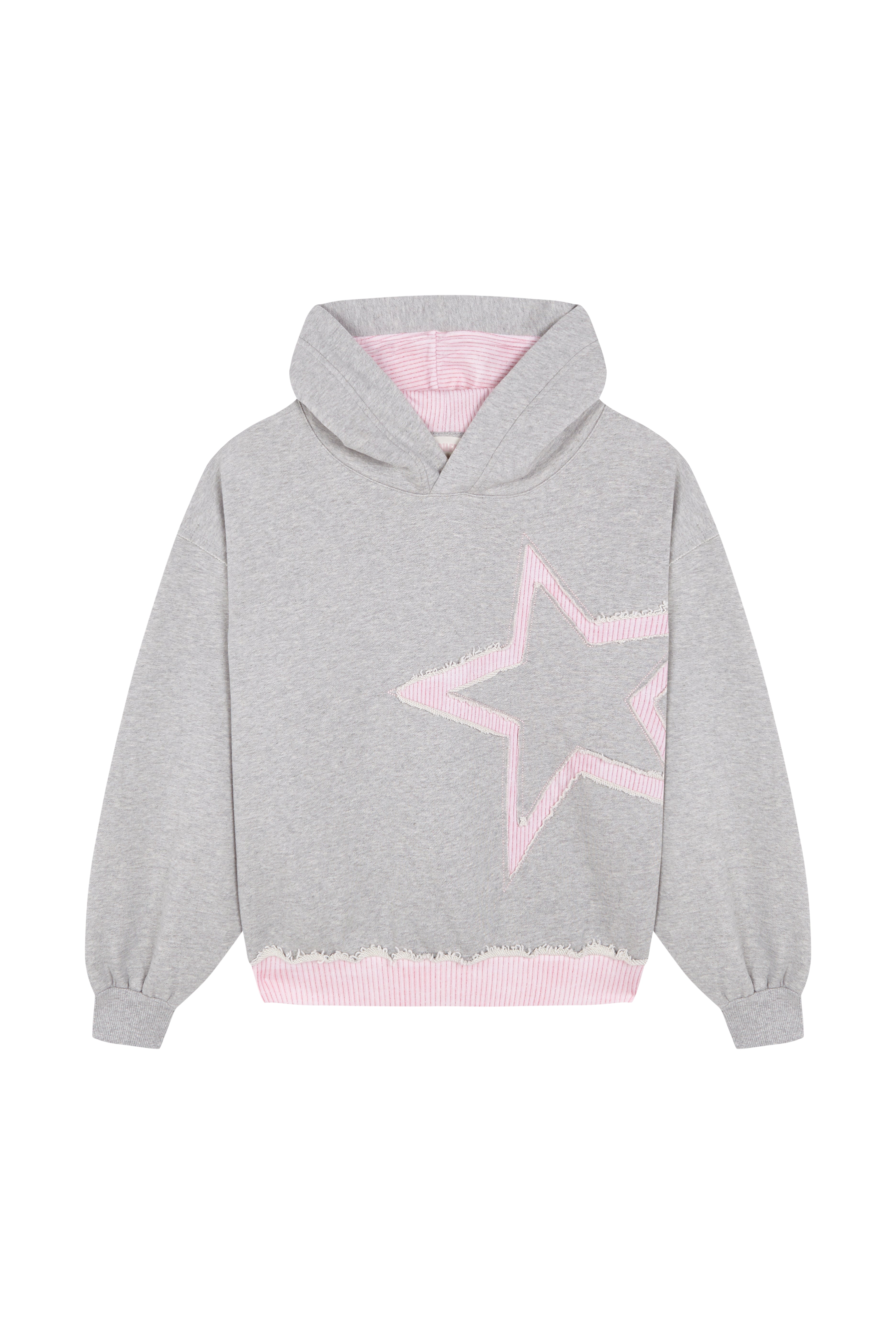 FRAYED STAR HOODIE