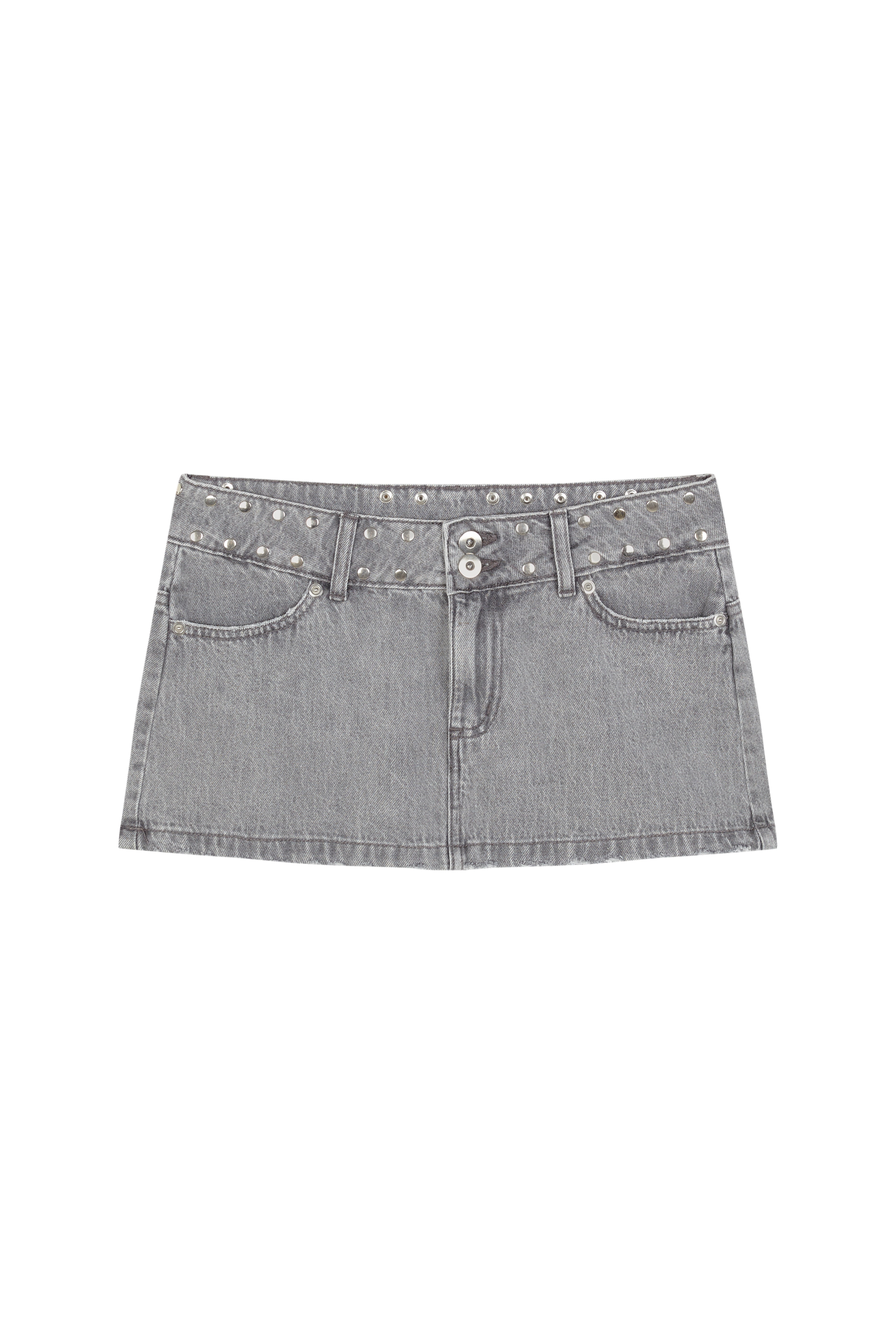 Mini-skirt silver sequins stars