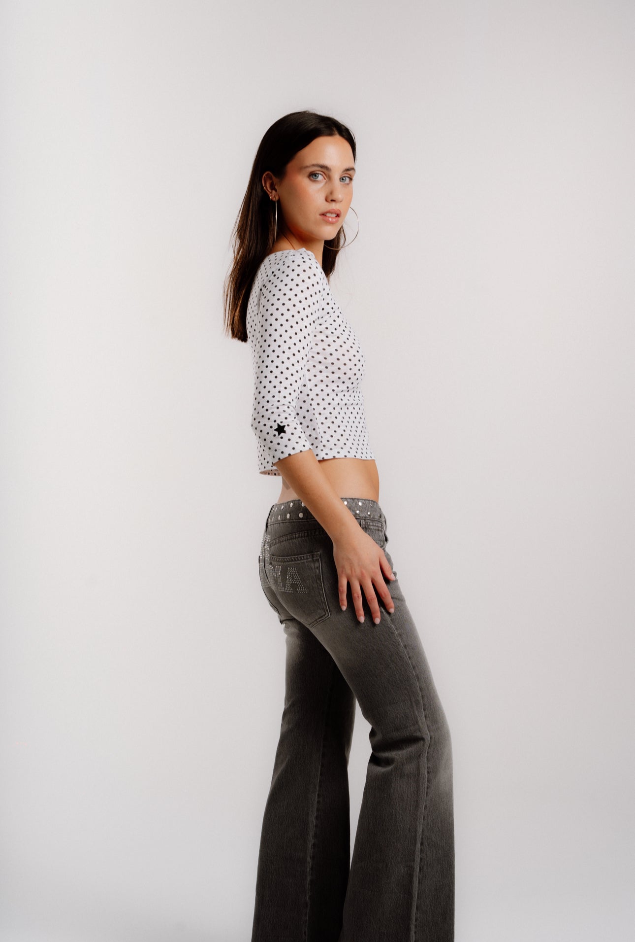 MIDI TEE POLKA DOTS