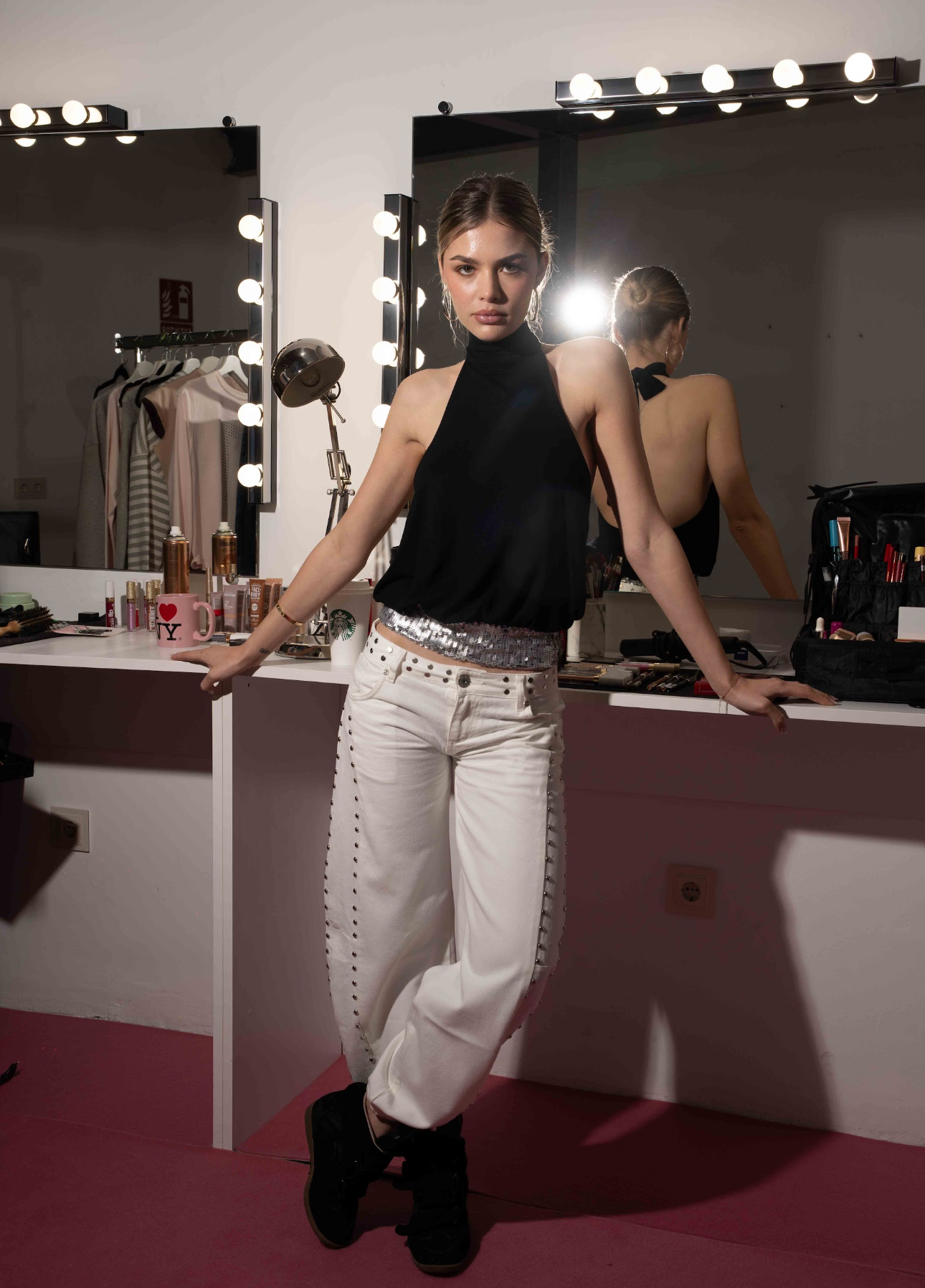 WHITE BALLOON JEANS