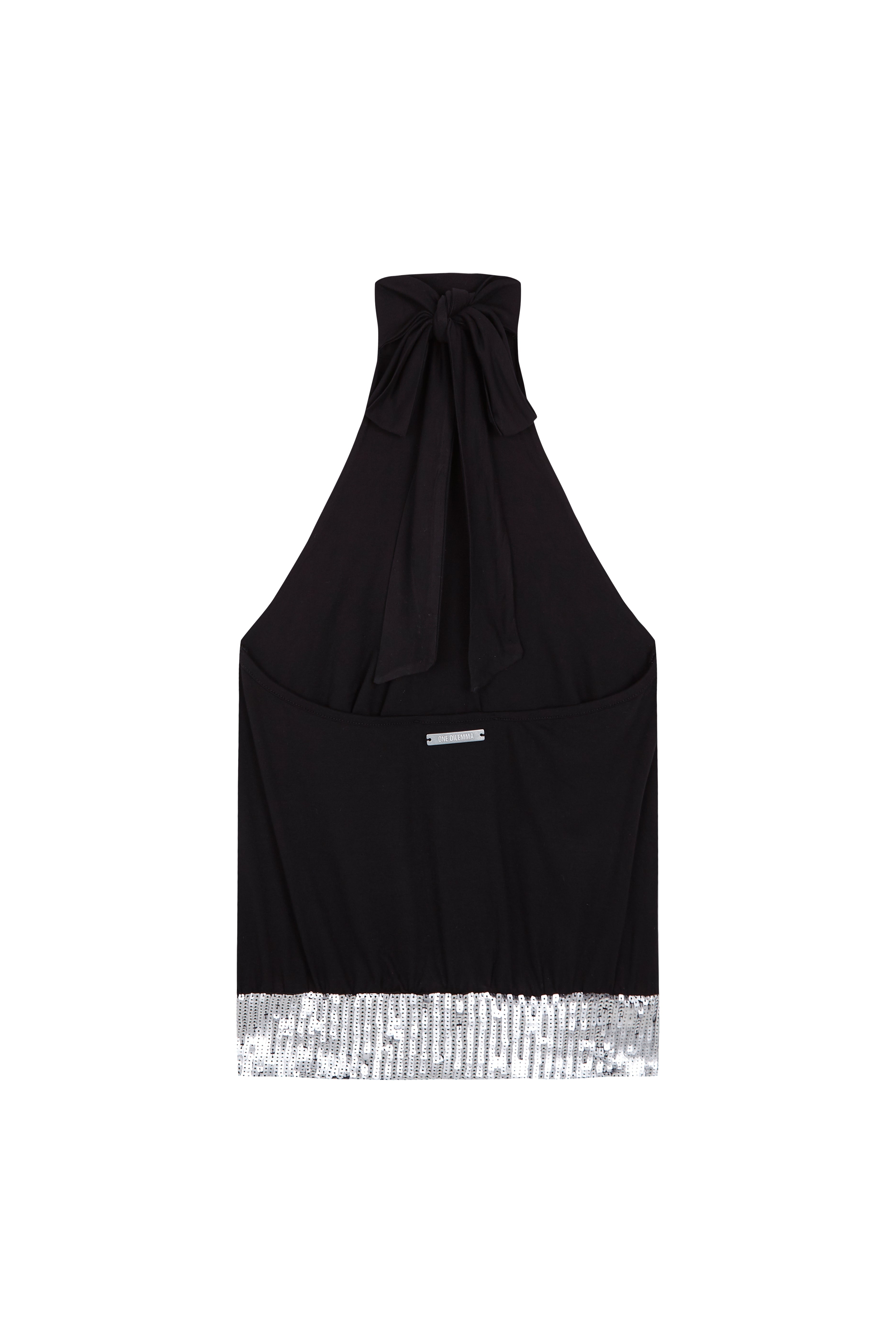HALTER SEQUINS TOP