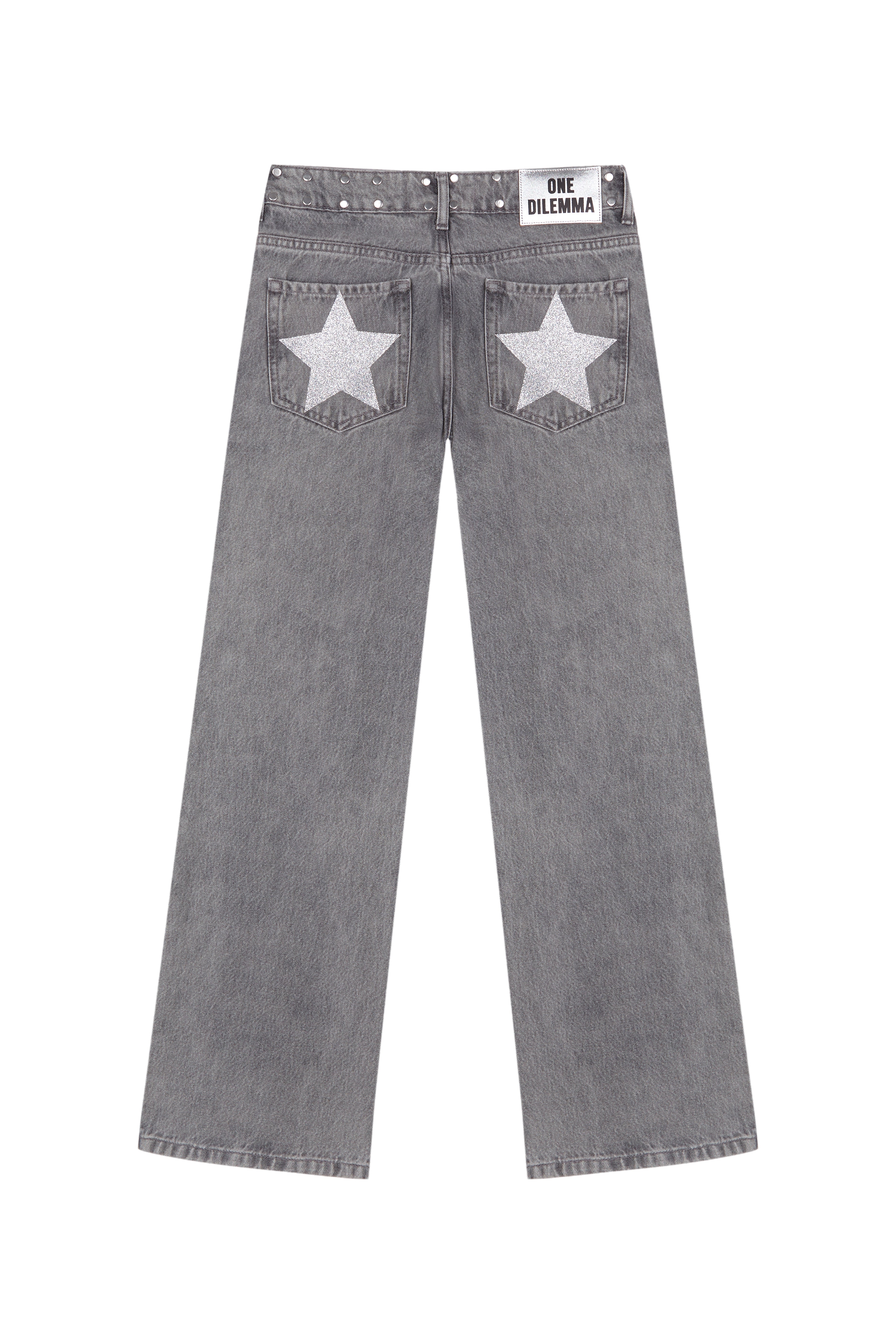 GREY JEANS SHINY STAR